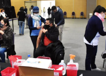 Intensa jornada de vacunación contra el covid