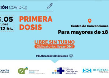 Jornada de vacunación covid primera dosis sin turno