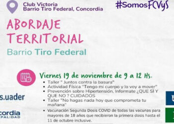Este viernes, vacunación contra el covid en el barrio Tiro Federal
