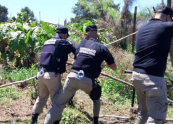 El Municipio junto a la policía impiden usurpación de terrenos