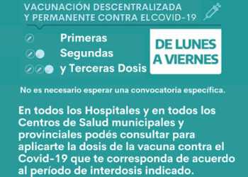 COVID: vacunación descentralizada y permanente para facilitar que todos completen esquemas