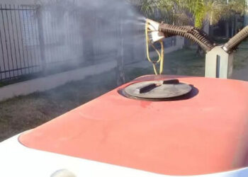 El Municipio continúa con la campaña de fumigación y desinfección en Concordia