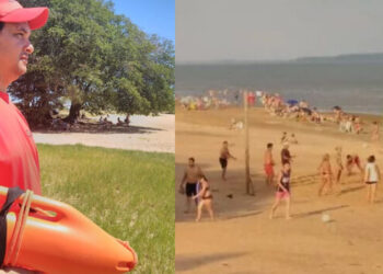 Rescate en playa sol