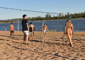 Mucha actividad en la costanera de concordia