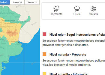 Rige alerta por tormentas: un frente frío hará descender las temperaturas