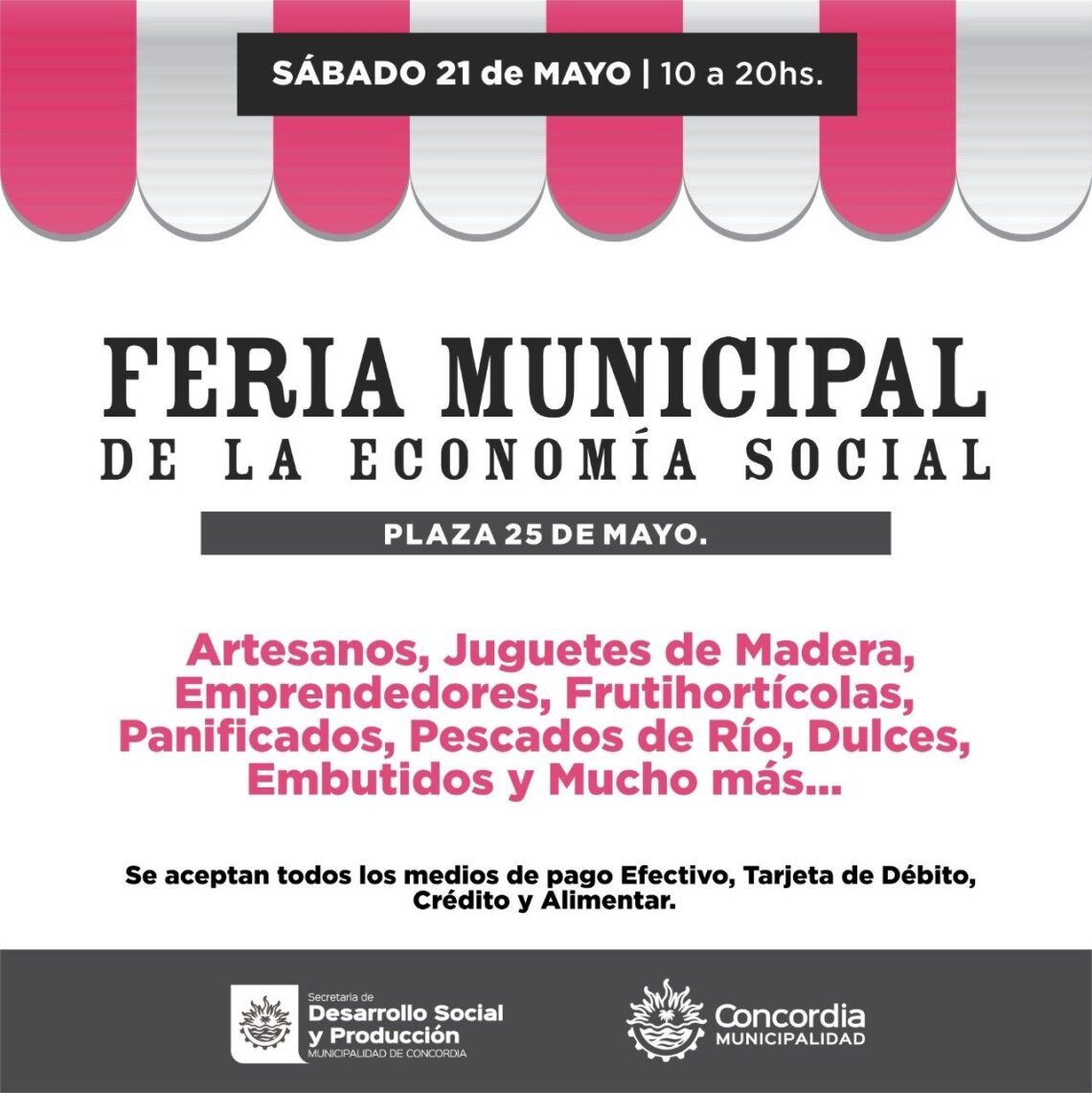 LA PLAZA 25 DE MAYO RECIBIRÁ NUEVAMENTE A LOS EMPRENDEDORES DE LA ECONOMÍA SOCIAL