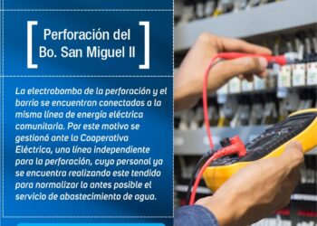 SAN MIGUEL II: CONEXIONES CLANDESTINAS A LA RED ELÉCTRICA AFECTARON EL SERVICIO DE LA RED DE AGUA