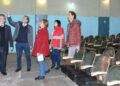 Francolini supervisó el inicio de los trabajos de recuperación del Teatro Auditorium