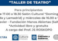 Clases gratuitas de teatro en Casa Javier