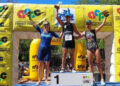 Kevin Gimenez y Melanie Albornoz ganaron el Triatlon Jeep en La Paz