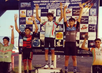 Podio de Valentín Castro en Concepción del Uruguay
