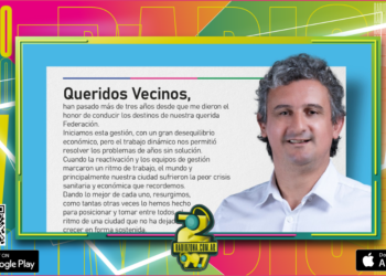 Mensaje del Intendente Bravo a la comunidad anunciando su candidatura para un nuevo mandato como Intendente de Federación