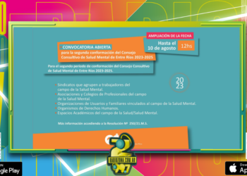 Extienden el plazo de la convocatoria para integrar el Consejo Consultivo de Salud Mental de Entre Ríos