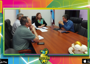El Intendente Bravo mantuvo una importante reunión con la Directora de Vialidad Provincial Alicia Benítez