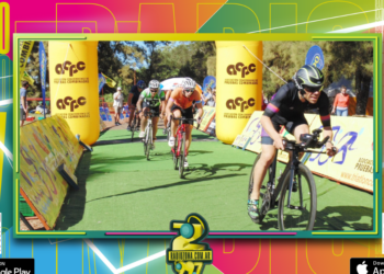 Expectativa por el comienzo del triatlón jeep