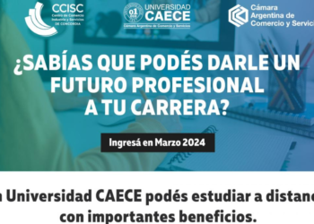 A través del Centro de Comercio, Industria y Servicios se podrá estudiar a distancia en la Universidad CAECE
