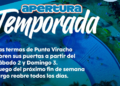 Inicia la temporada de las Termas de Punta Viracho este sábado con la Inauguración de la puesta en valor de los baños