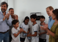Giano celebró la inauguración del edificio de la Escuela San Martín y del Gimnasio de la Escuela Comercio N°1