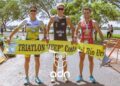 Luca Castella y Loana Coronel ganaron el triatlón de Federación