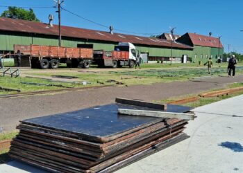 Concordia se prepara para el Carnaval: llegaron las tribunas