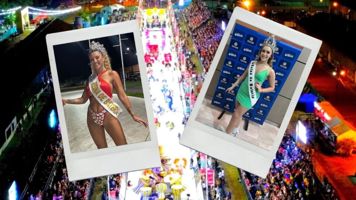 Dos reinas de baterías dirán presente en Zona Carnaval