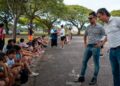 El Intendente Bravo participó de la actividad de la Caminata del niño pintor