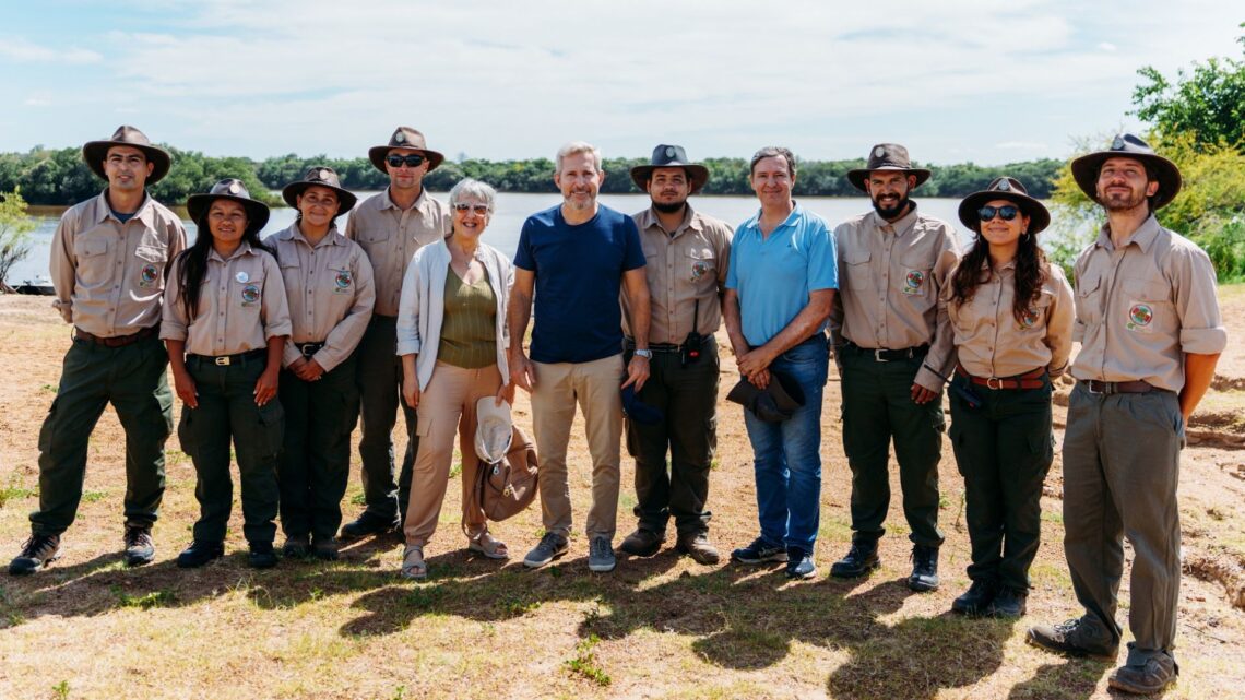 Frigerio y Gilbert Butler inauguraron la base operativa del parque provincial sobre islas del río Uruguay