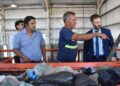 El Intendente Azcué recorrió la planta de reciclaje de campo el abasto