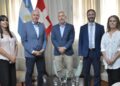 Azcué, junto al gobernador Frigerio, recibió al embajador de suiza