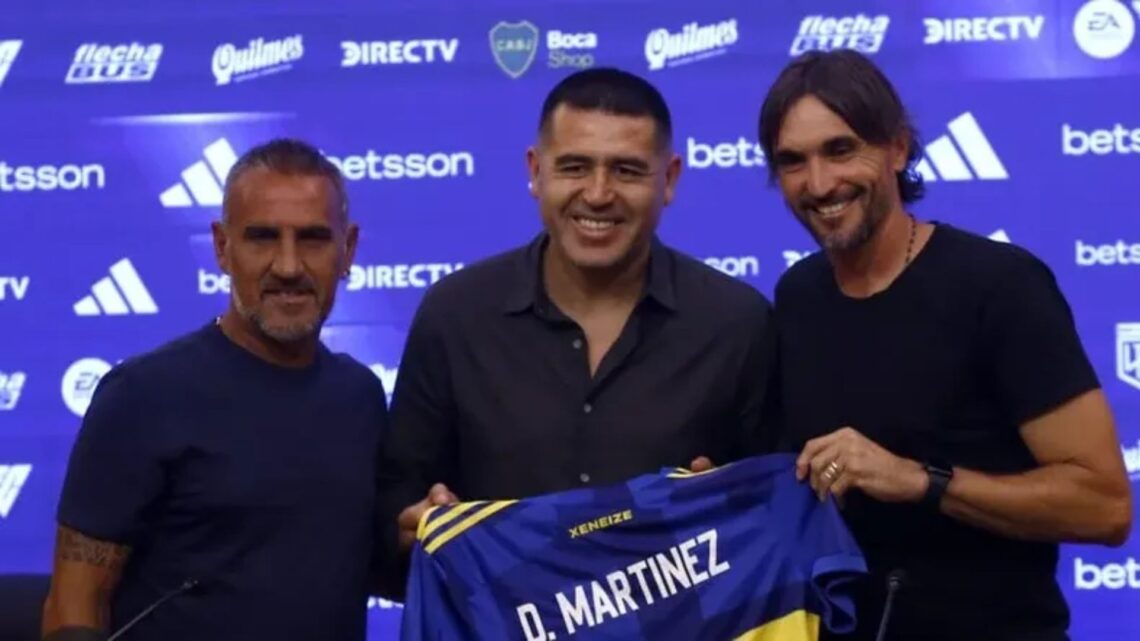 Diego Martínez fue presentado como DT de Boca