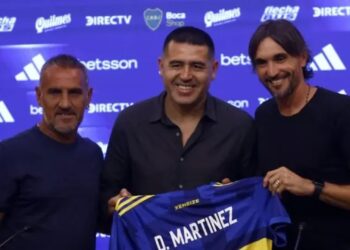Diego Martínez fue presentado como DT de Boca