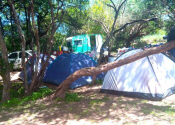 El camping de ATE funcionando en plenitud