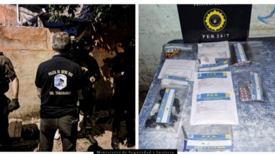 Allanamientos por narcomenudeo en dos ciudades entrerrianas