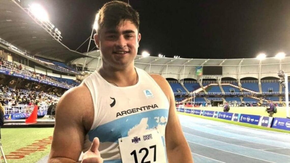 Nazareno Sasia logró la medalla de plata en el Sudamericano Indoor en Bolivia
