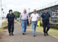 Carnaval: Autoridades Municipales recorrieron el predio junto a la Policía de Entre Ríos