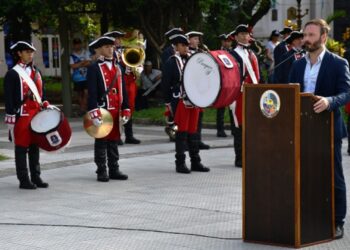 Azcué presidió los actos conmemorativos por las batallas de San Lorenzo y Caseros