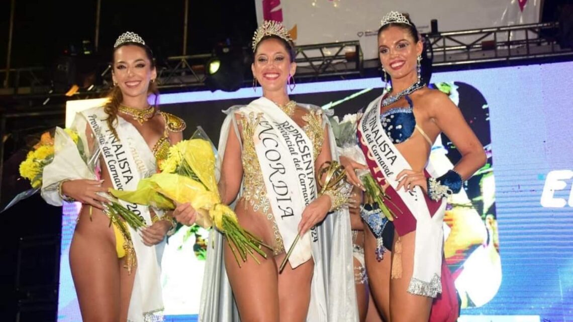 Carla Delgado nueva representante provincial del carnaval entrerriano