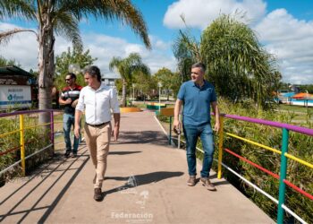 El Intendente Bravo recorrió el Parque Termal y Acuático para planificar futuras tareas de mantenimiento y acondicionamiento