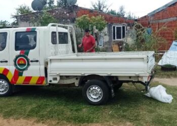La municipalidad asistió a familia afectada por un incendio de vivienda