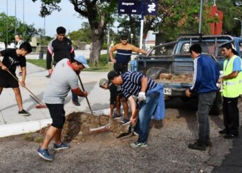 Cooperativas de higiene urbana realizan trabajos en distintos puntos de la ciudad