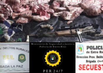 Otro fin de semana donde personal policial de la dirección de prevención delitos rurales – secuestra importante número de armas de fuego