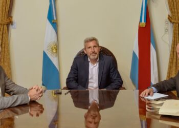 Frigerio y el presidente de CARU buscan potenciar el río Uruguay como vía de navegabilidad para la producción