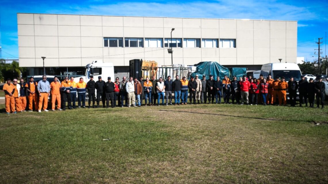 Inundación: el intendente Azcué recibió asistencia por parte del gobierno nacional