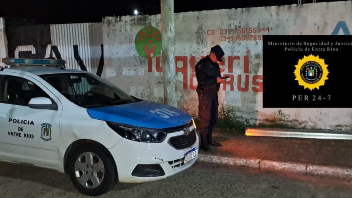 Un delincuente quedó detenido tras robar materiales de una obra en construcción