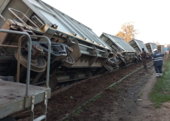 Descarrilo una formación ferroviaria cuando estaba ingresando a Concordia