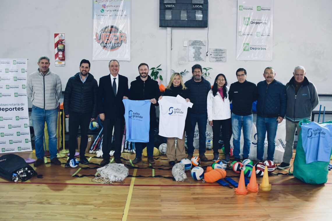 AZCUÉ RECIBIÓ DE PARTE DE CTM UNA IMPORTANTE DONACIÓN DE ELEMENTOS PARA LA SUBSECRETARÍA DE DEPORTES