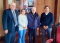 Monseñor Puiggari recibió a la diputada Salinas