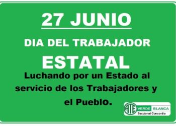 27 de junio día del Trabajador Estatal