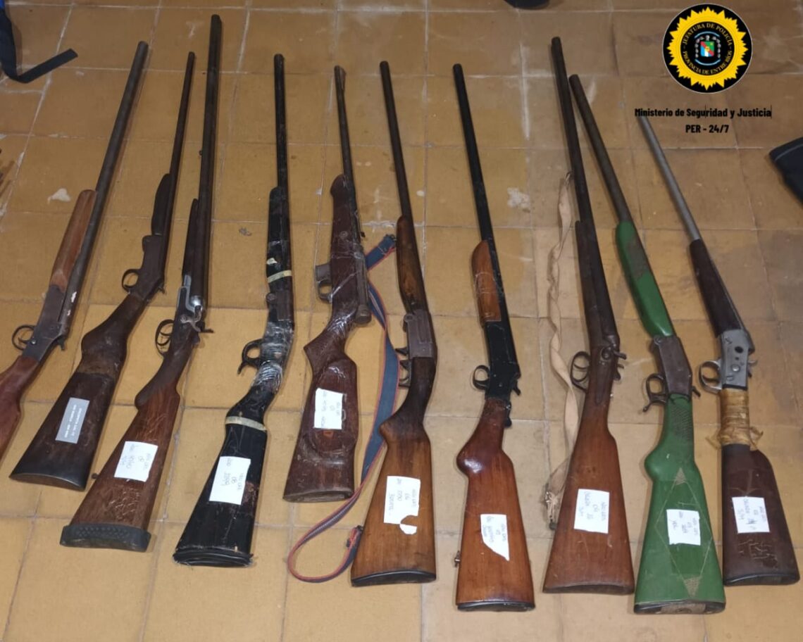 DIRECCIÓN DE PREVENCIÓN DE DELITOS RURALES – SE SECUESTRARON 284 (DOSCIENTOS OCHENTA Y CUATRO) ARMAS DE FUEGO DURANTE EL PRIMER SEMESTRE DEL AÑO