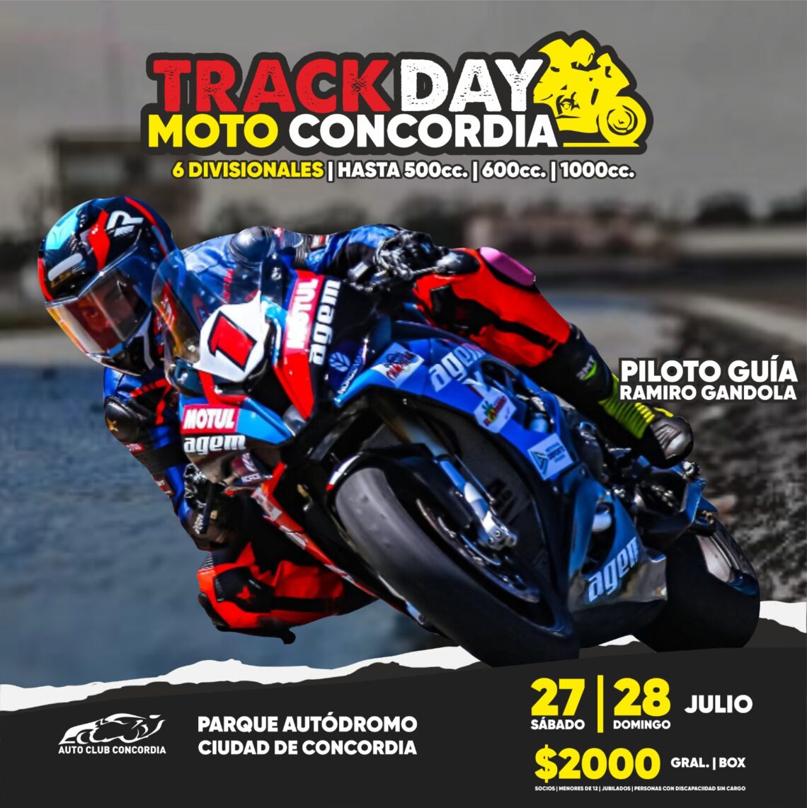 FIN DE SEMANA DE TRACK DAY DE MOTOS EN EL AUTÓDROMO